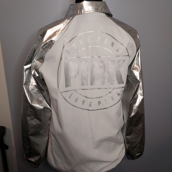 Pink Victoria Secret Jacket/Windbreaker Size XS Oversize - Picture 8 of 15